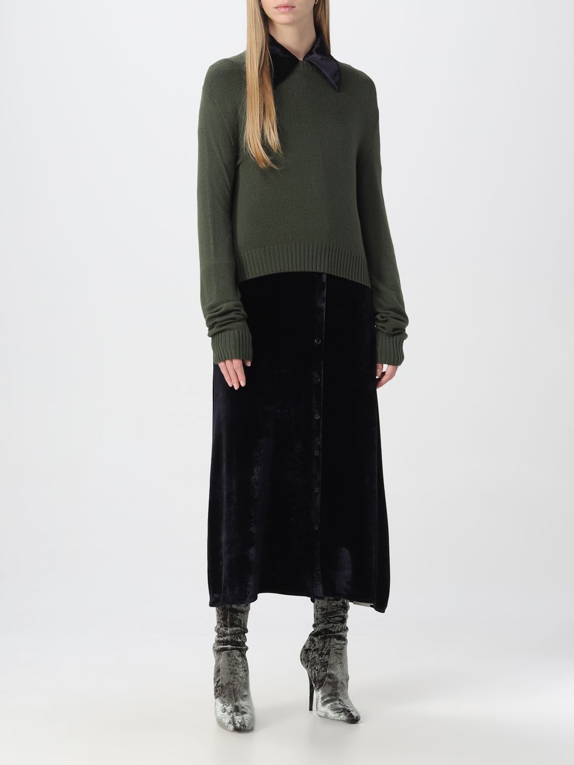 JIL SANDER: sweater for woman - Green | Jil Sander sweater ...