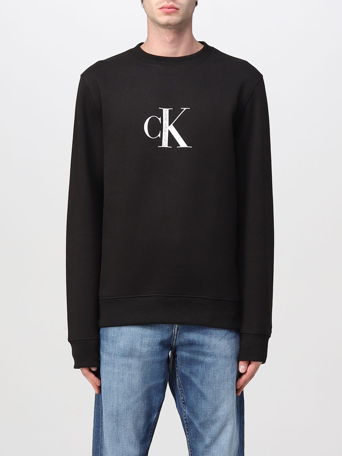 verzonden Niet modieus bijlage CALVIN KLEIN JEANS: Calvin Klein CK crewneck sweatshirt - Black | Calvin  Klein Jeans sweatshirt J30J321900 online on GIGLIO.COM