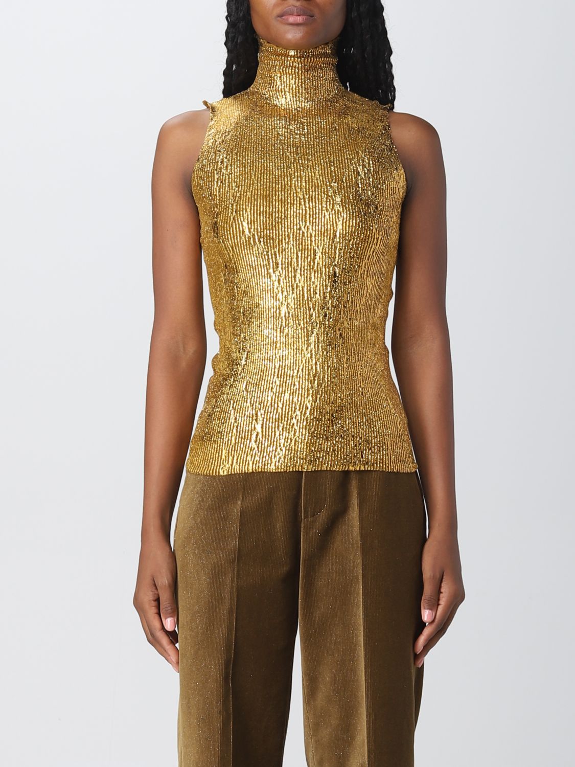 ROBERTO COLLINA: sweater for woman - Bronze | Roberto Collina sweater ...