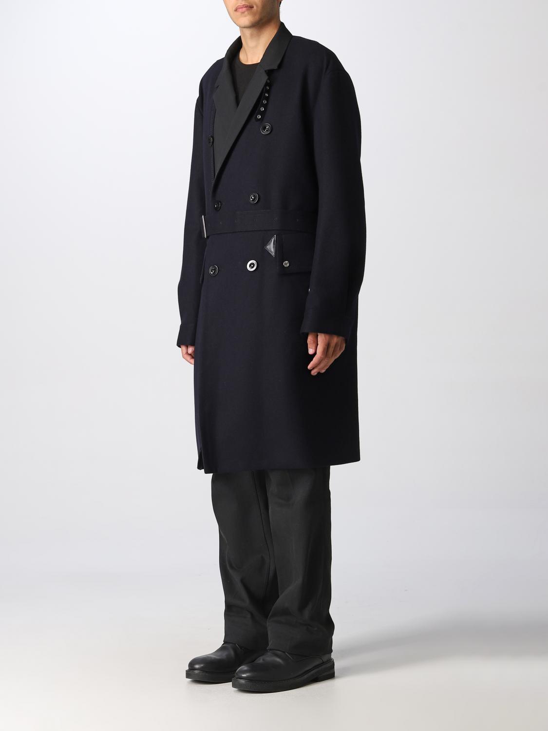 SACAI: coat for man - Blue | Sacai coat 2202883M online on GIGLIO.COM