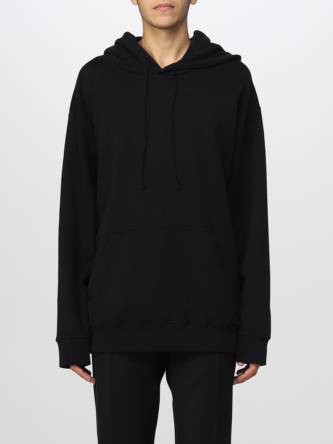 Mm6 Maison Margiela Sweatshirt With All-over Graphic Print In Black