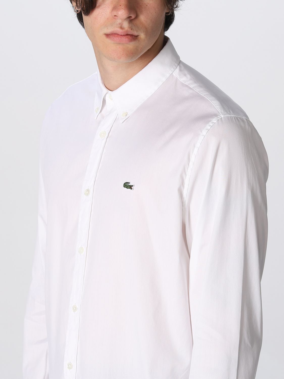 Republiek De kerk enthousiast LACOSTE: shirt for man - White | Lacoste shirt CH2933 online on GIGLIO.COM