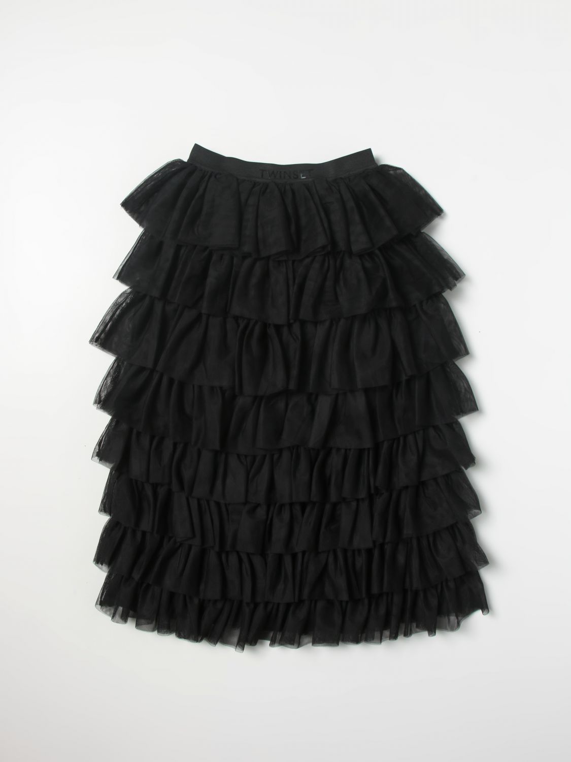 TWINSET: skirt for girls - Black | Twinset skirt 222GJ215B online on ...