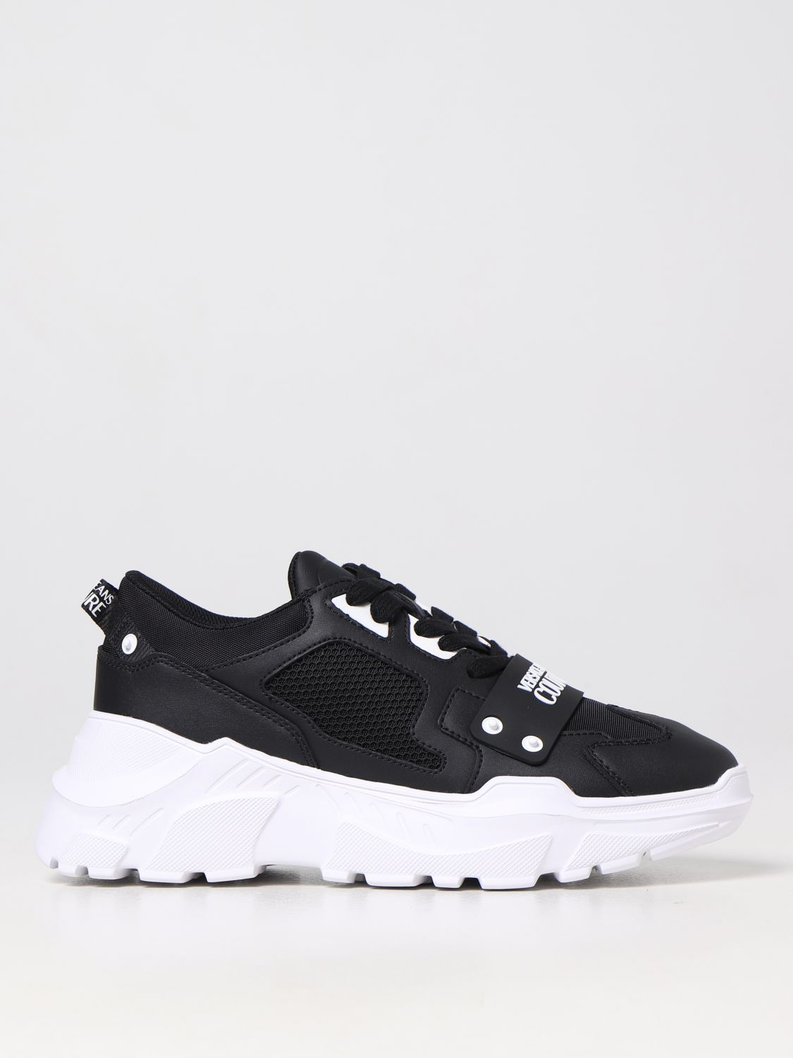 VERSACE JEANS COUTURE: sneakers for man - Black | Versace Jeans Couture ...