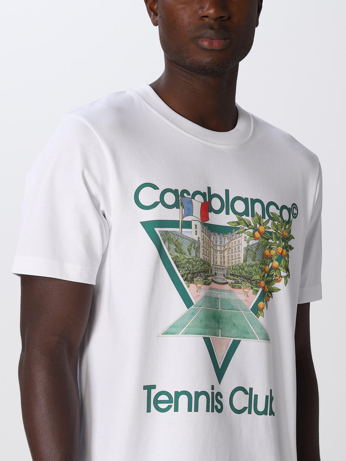 CASABLANCA tshirt for man White Casablanca tshirt MF22JTS00112 TENNIS CLUB ICON online on