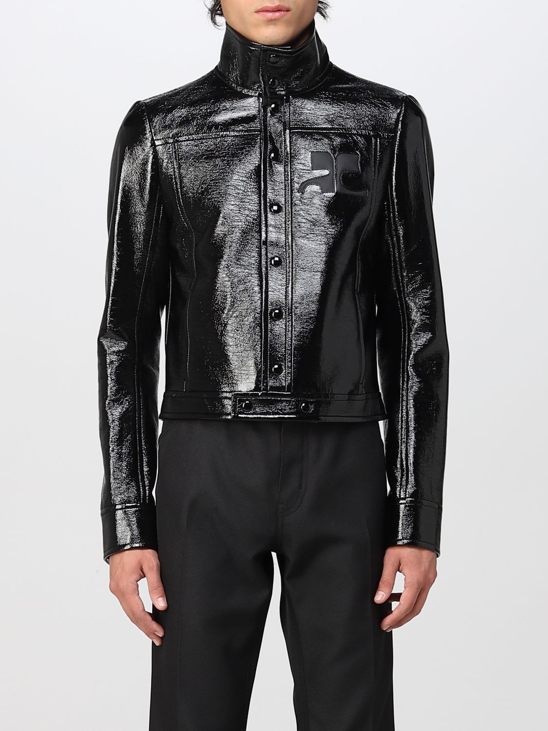 COURRÈGES: jacket for man - Black | Courrèges jacket 322CBL017VY0003 ...