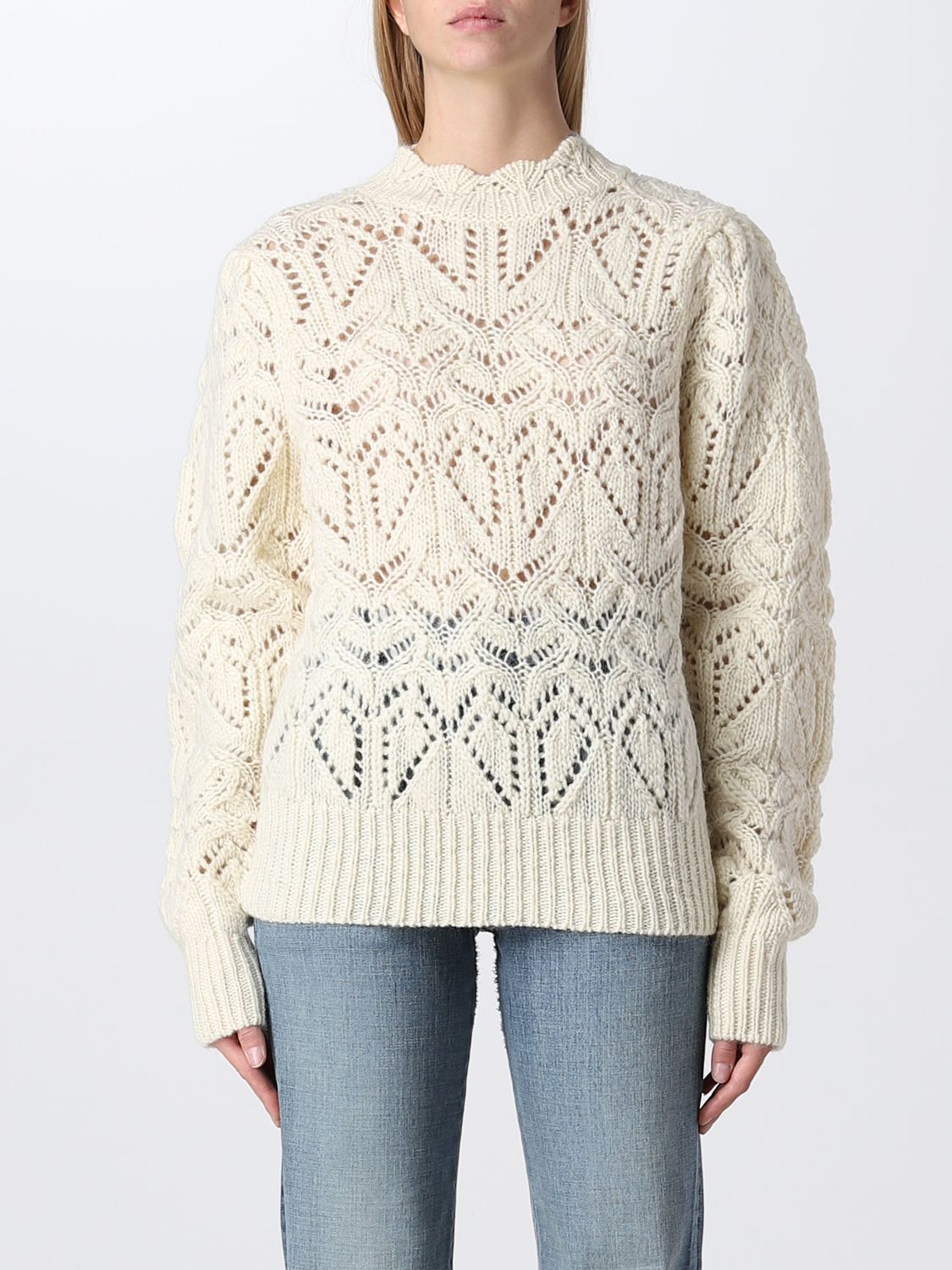 ISABEL MARANT ETOILE: sweater for woman - Ecru | Isabel Marant Etoile ...