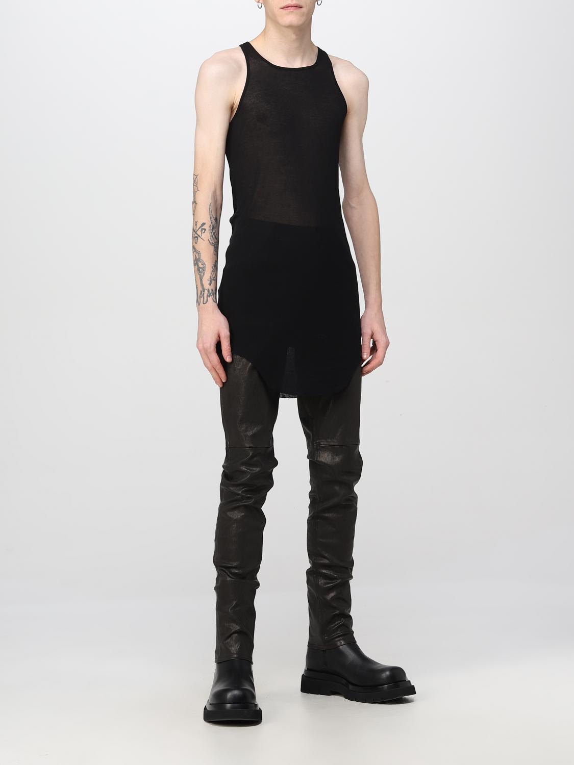 RICK OWENS: t-shirt for man - Black | Rick Owens t-shirt RU02B2150RC ...