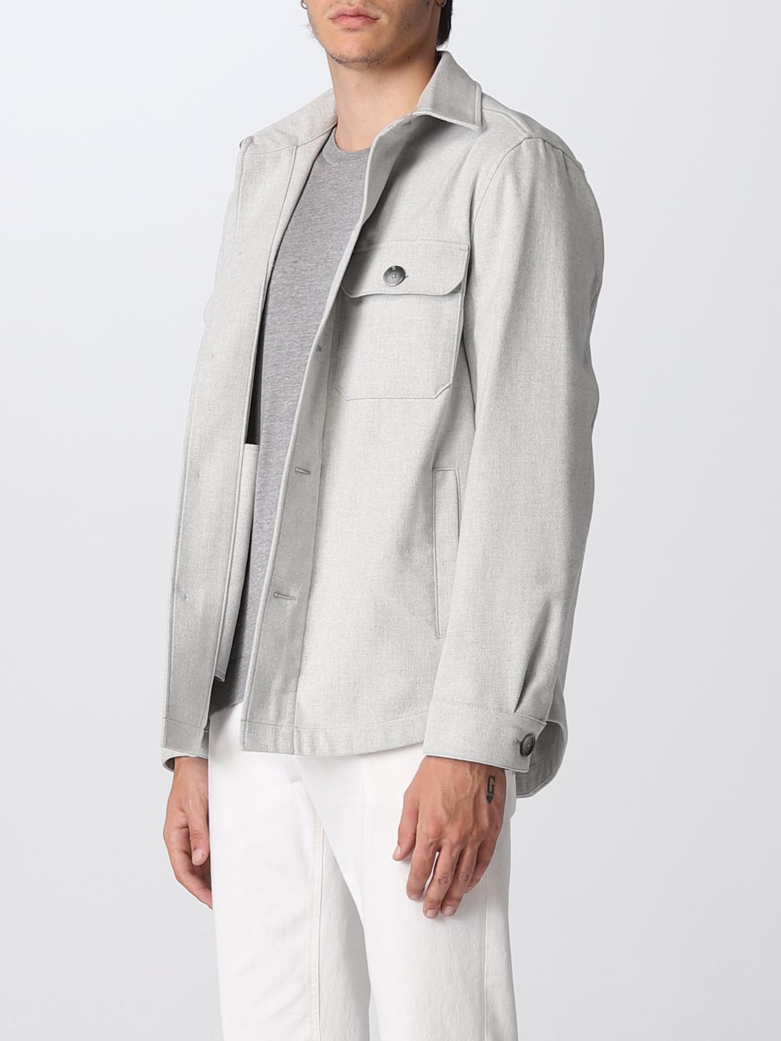 BOSS: jacket for man - Grey | Boss jacket 50479401 online on GIGLIO.COM