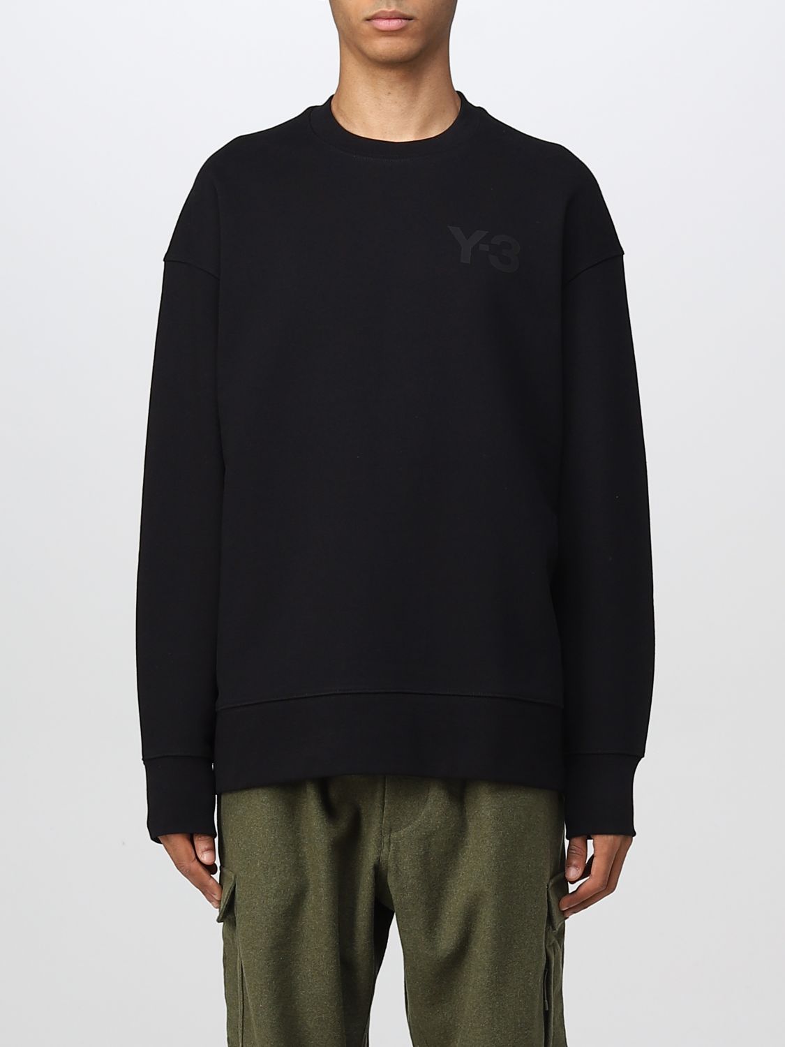 Y-3 Outlet: sweatshirt for man - Black | Y-3 sweatshirt GV4194 online ...
