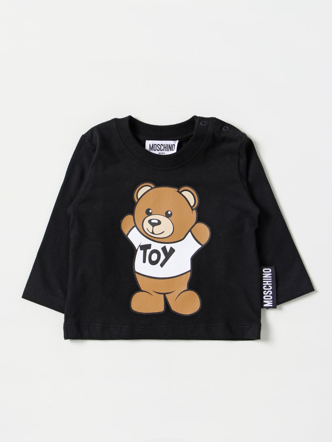 MOSCHINO BABY: t-shirt for baby - Black | Moschino Baby t-shirt ...