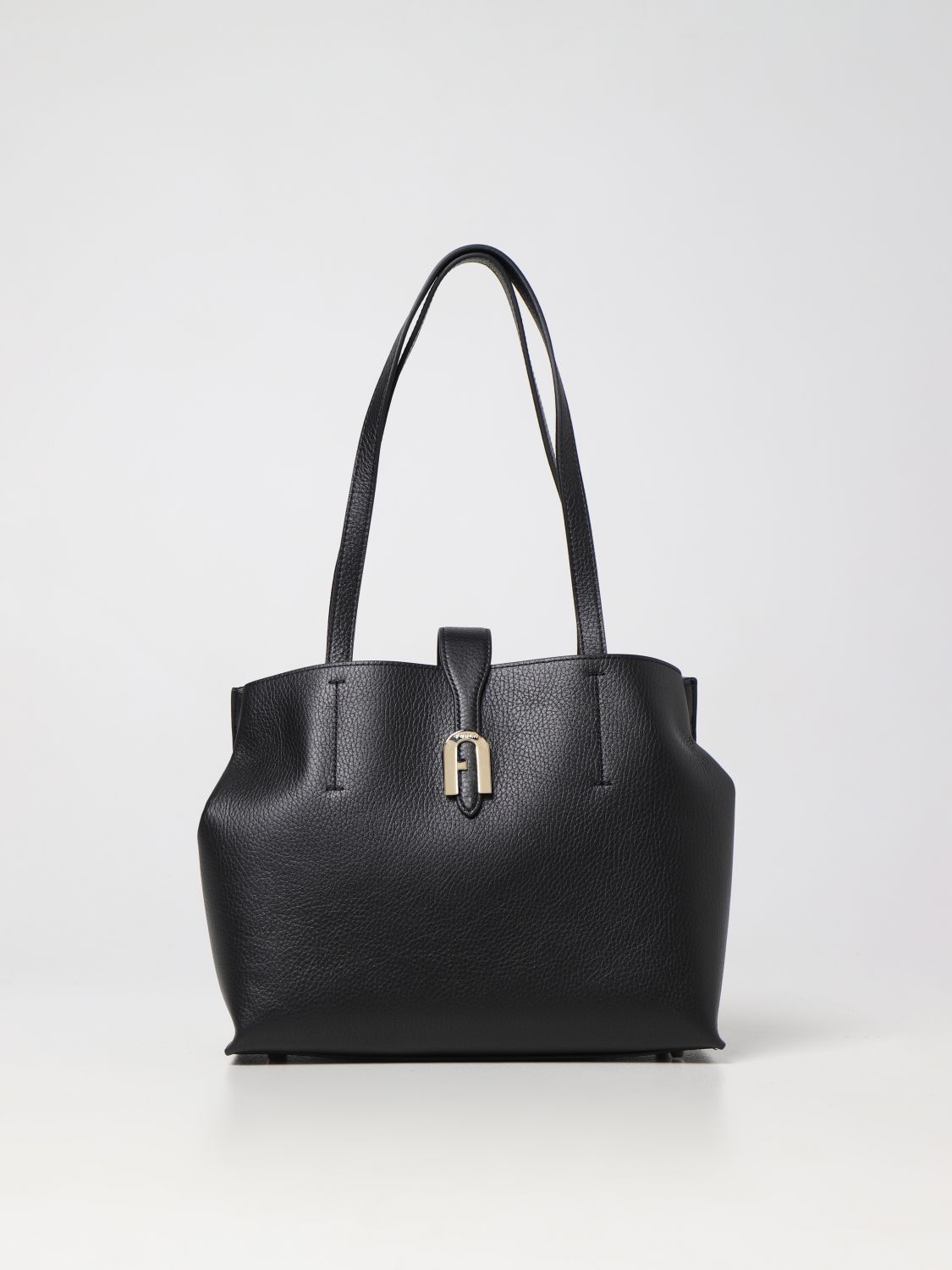 FURLA: shoulder bag for woman - Black | Furla shoulder bag ...