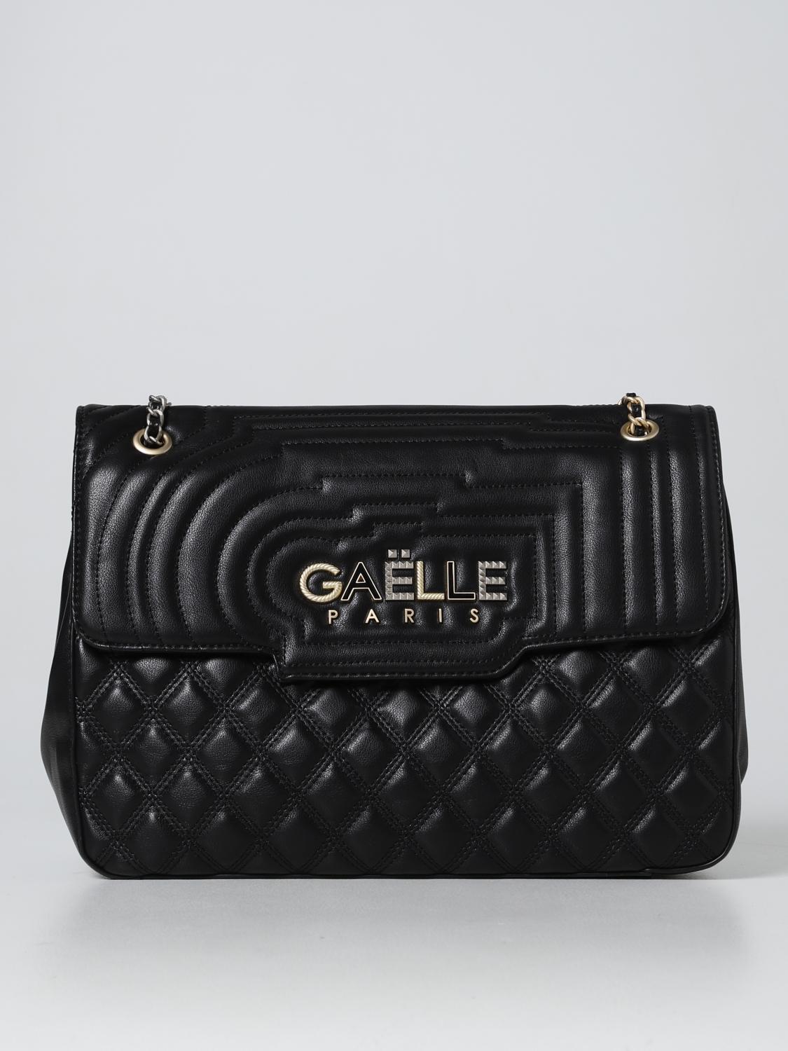 GAËLLE PARIS: shoulder bag for women - Black | Gaëlle Paris shoulder ...