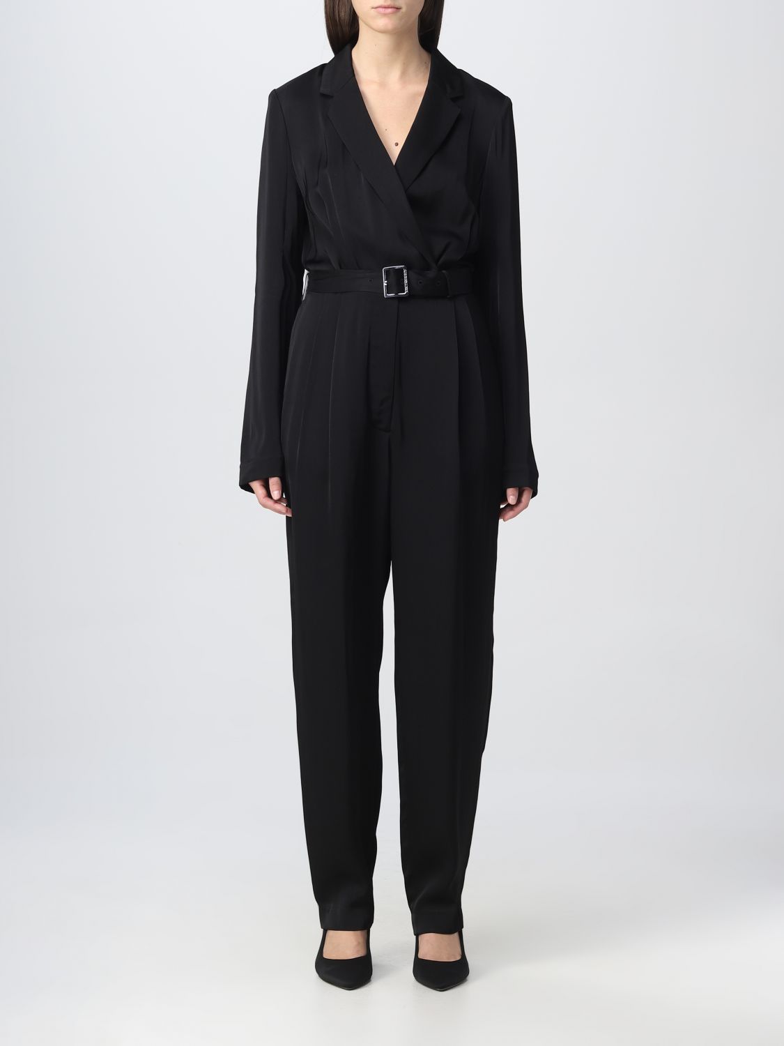 Shop Karl Lagerfeld Jumpsuits  Woman Color Black