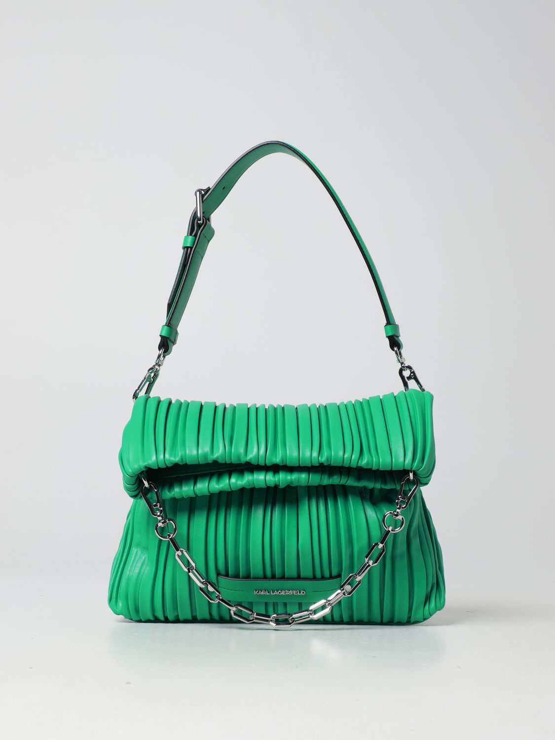 KARL LAGERFELD: shoulder bag for woman - Green | Karl Lagerfeld ...