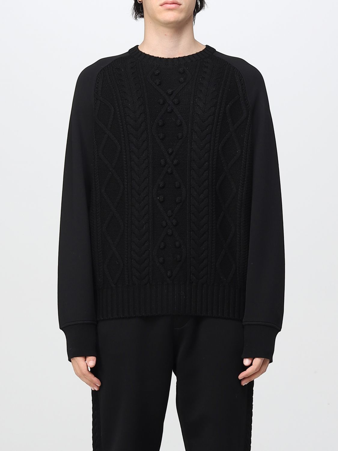 NEIL BARRETT: sweater for man - Black | Neil Barrett sweater ...