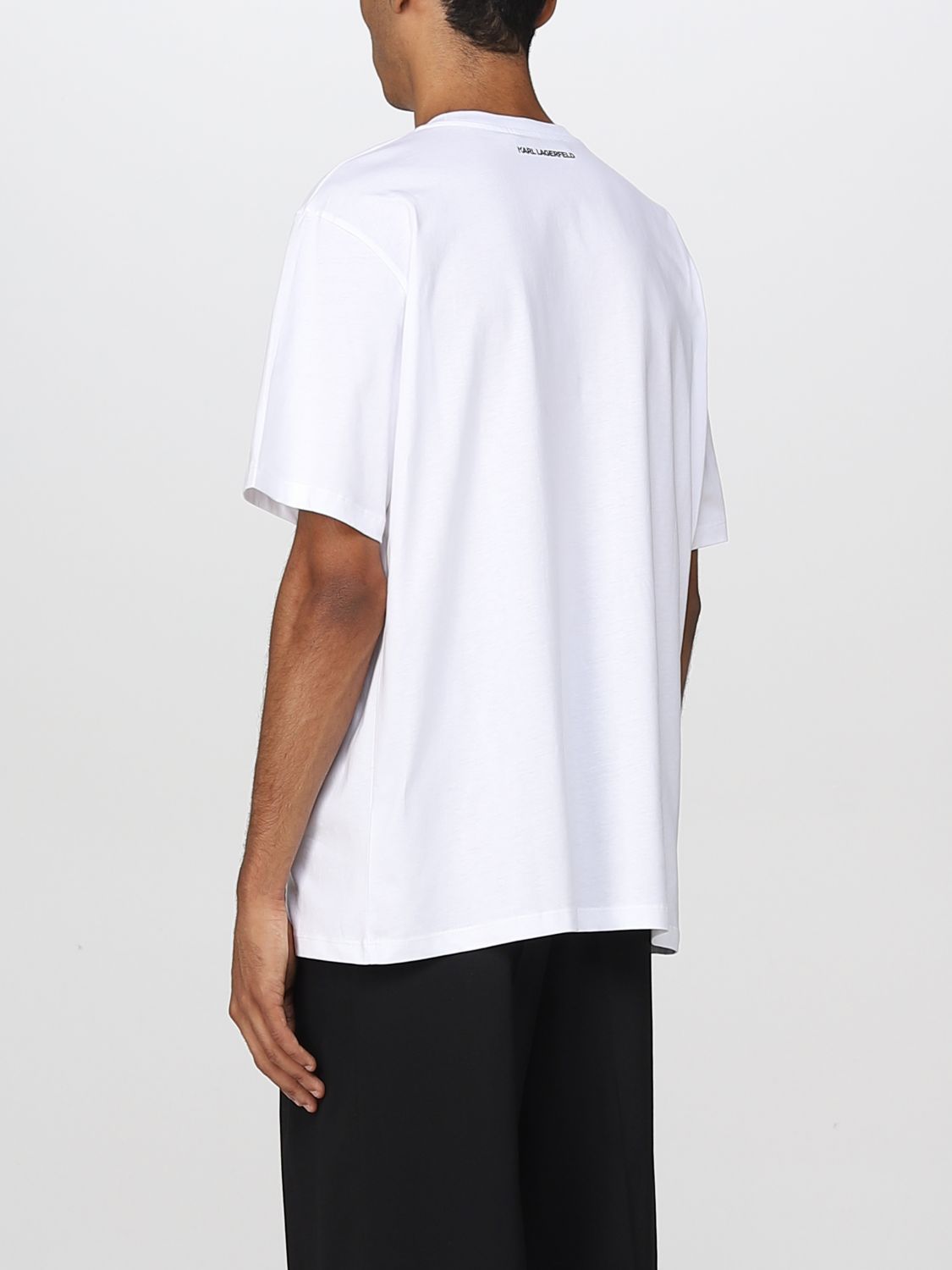 KARL LAGERFELD: t-shirt for man - White | Karl Lagerfeld t-shirt ...