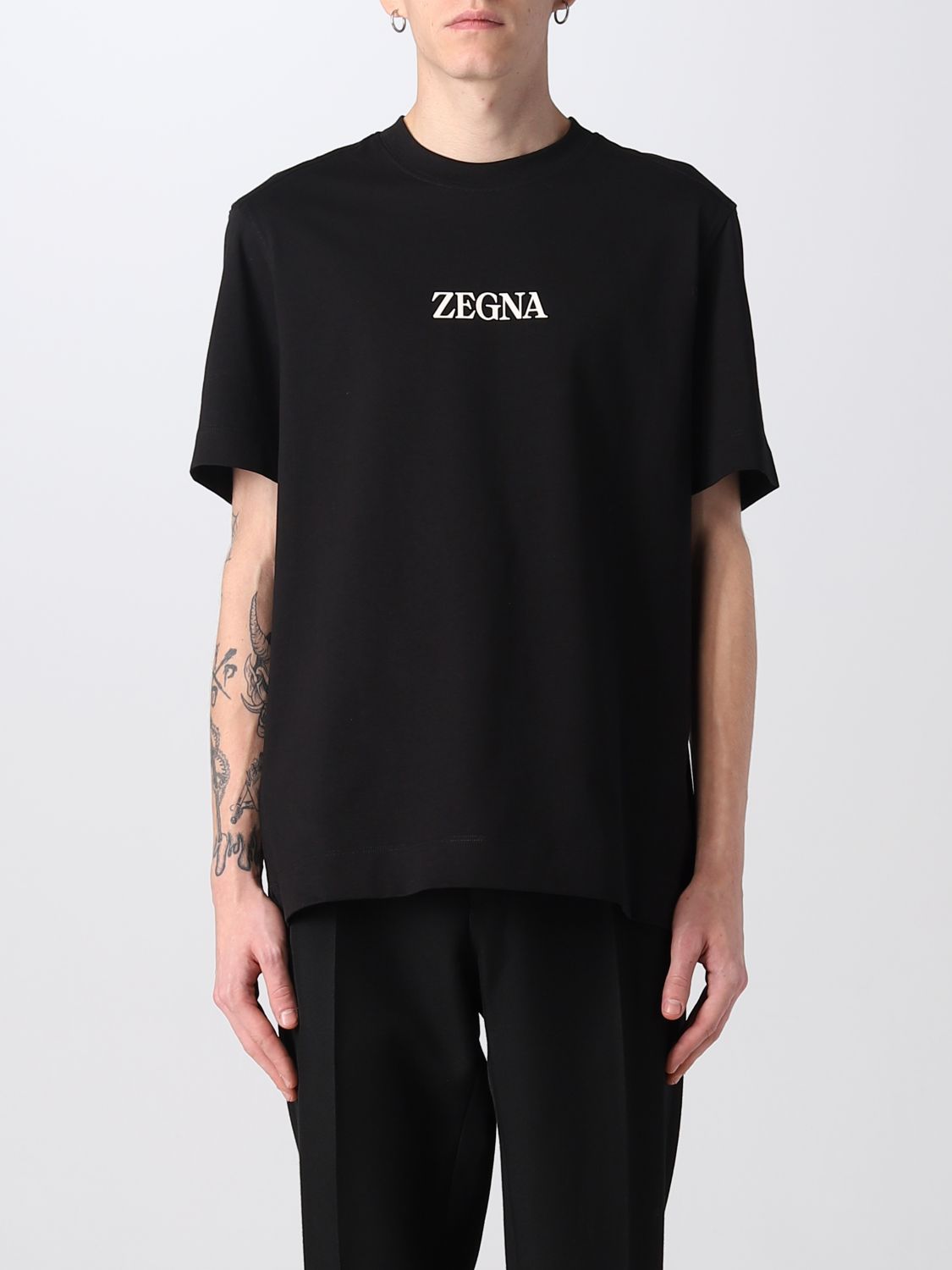 Zegna T-shirt  Men Color Black 1