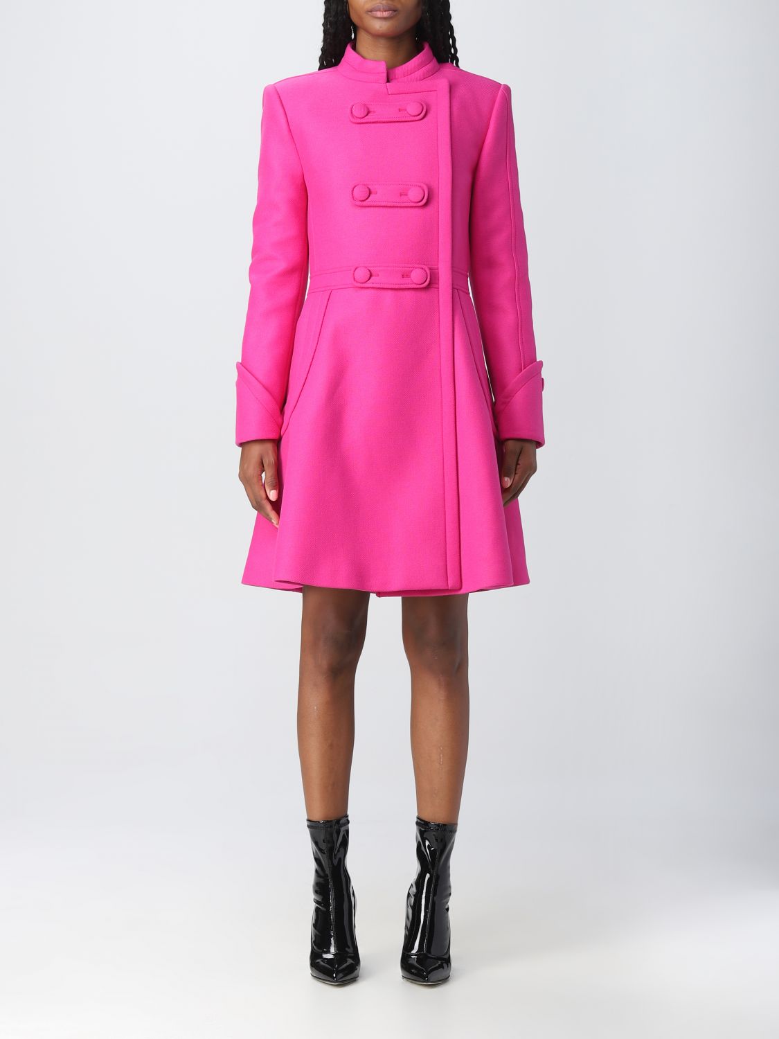 MOSCHINO COUTURE: coat for woman - Fuchsia | Moschino Couture coat ...