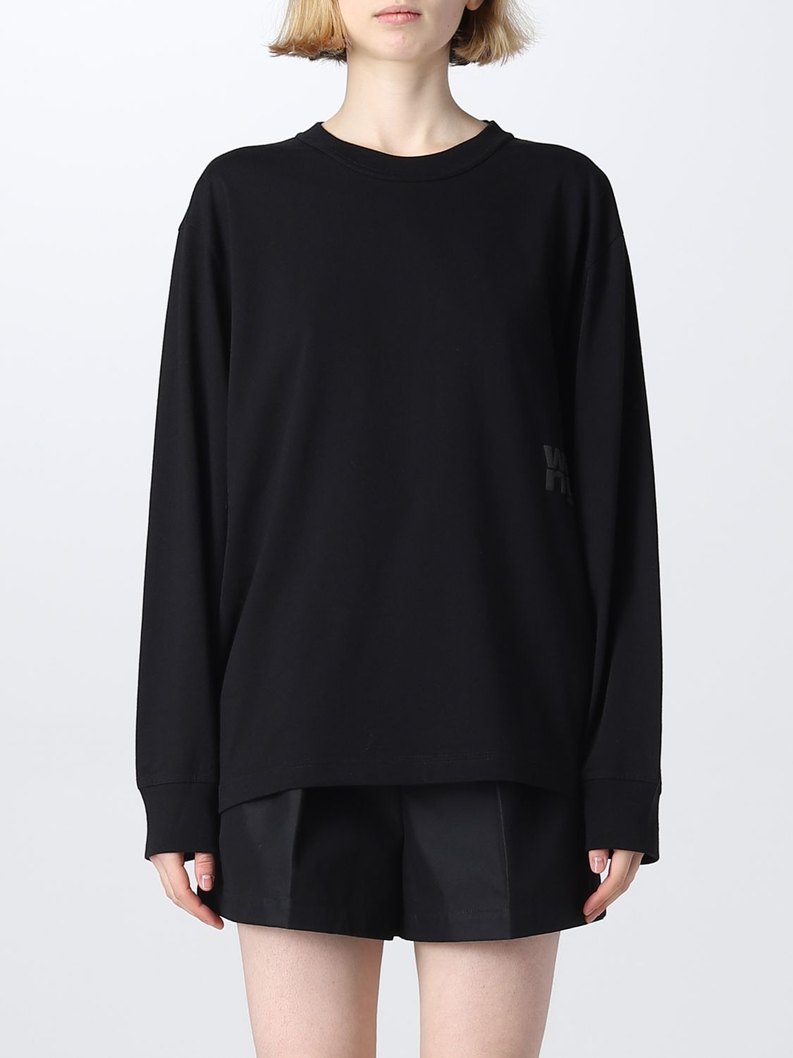 ALEXANDER WANG：Tシャツ レディース - ブラック | GIGLIO.COM