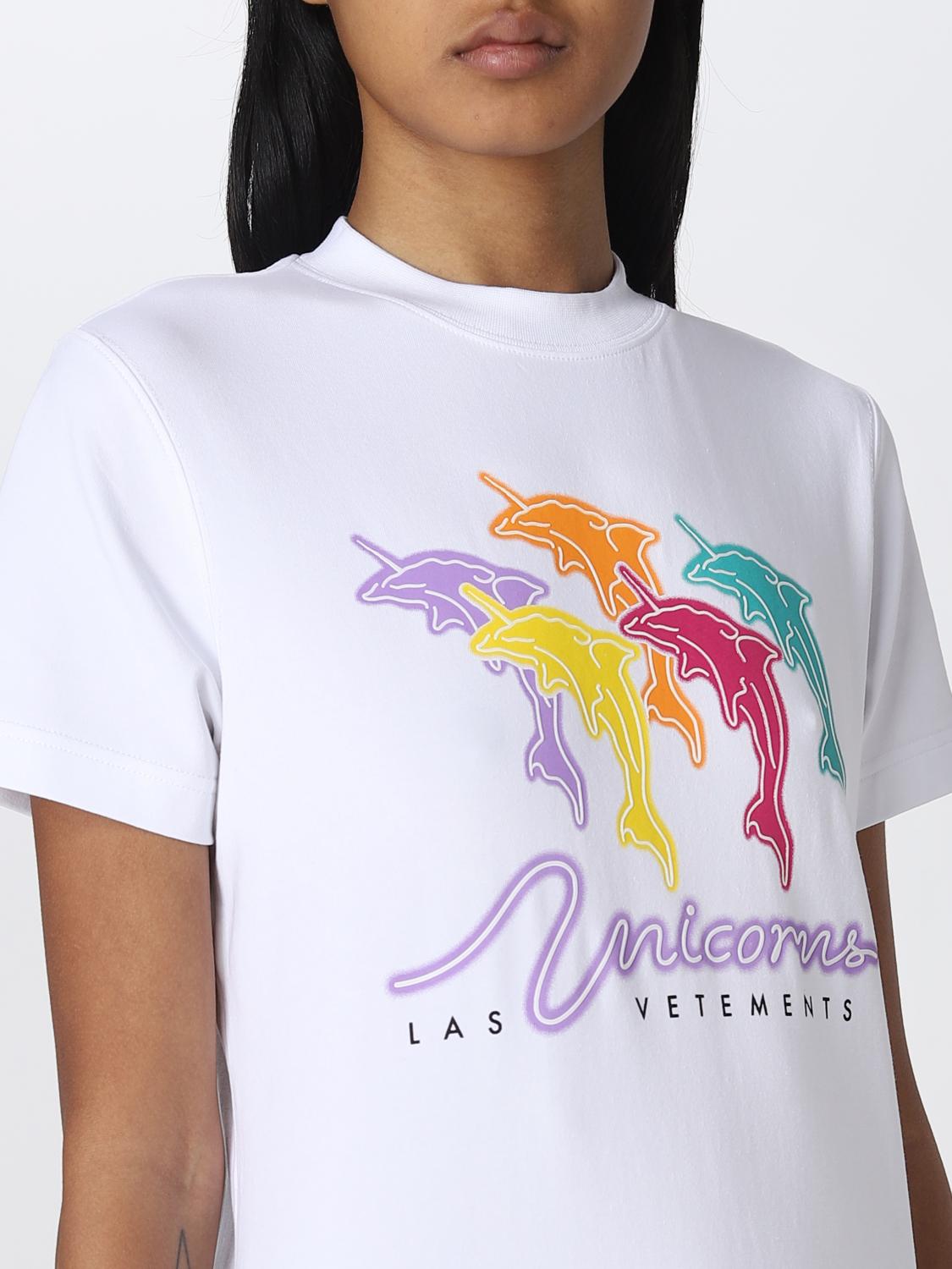 VTMNTS: t-shirt for woman - White | Vtmnts t-shirt WA53TR200W online on ...