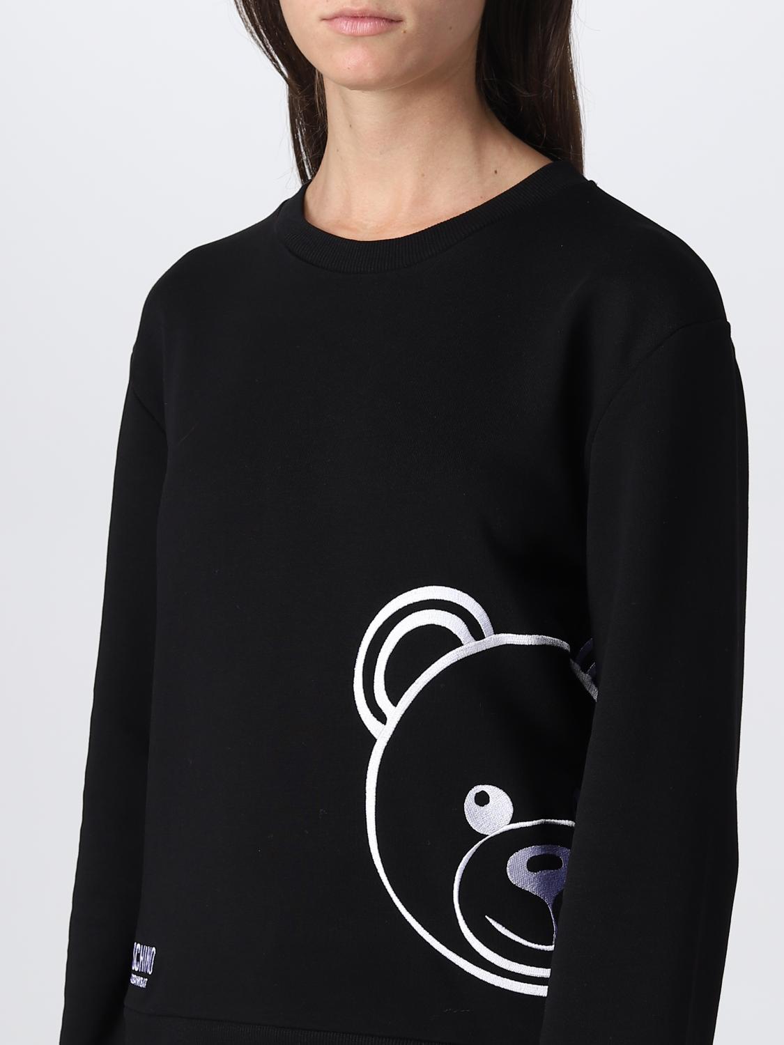 Felpa Moschino Underwear: Felpa Moschino Underwear con Teddy nero 4