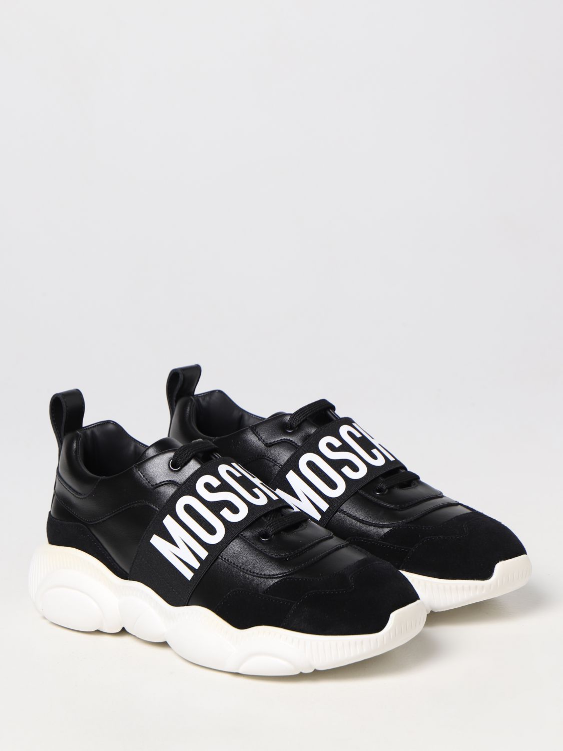 Moschino Couture Outlet: sneakers for man - Black | Moschino Couture ...