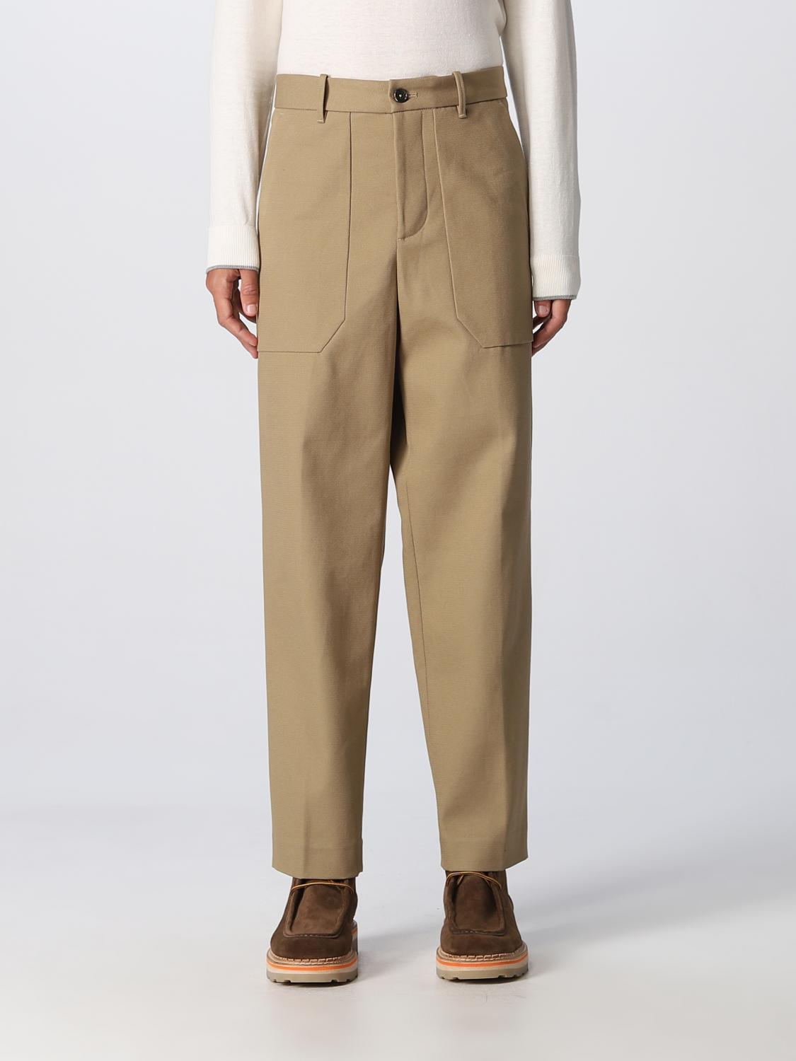 NINE IN THE MORNING: pants for man - Camel | Nine In The Morning pants ...