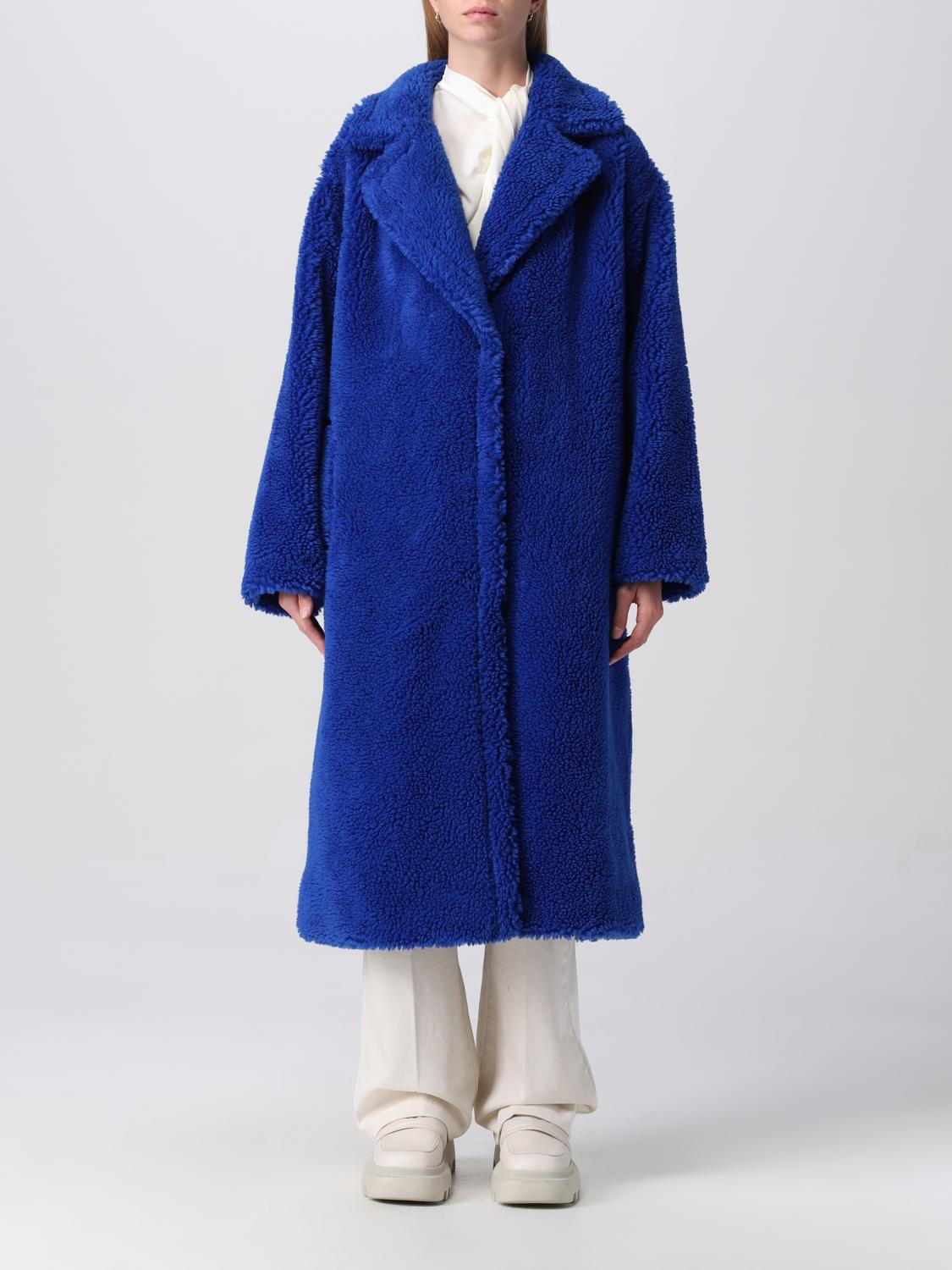 STAND STUDIO fur coats for woman Blue Stand Studio fur coats