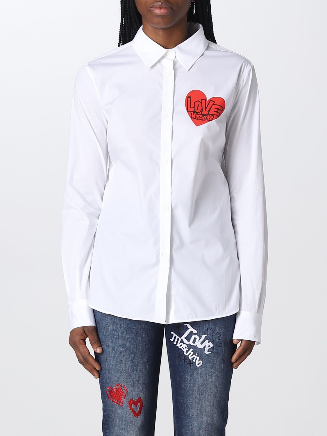 Love Moschino Shirt  Woman Color White