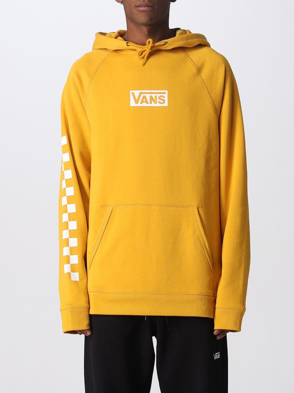VANS: sweatshirt for man - Yellow Vans sweatshirt VN0A49SN online at