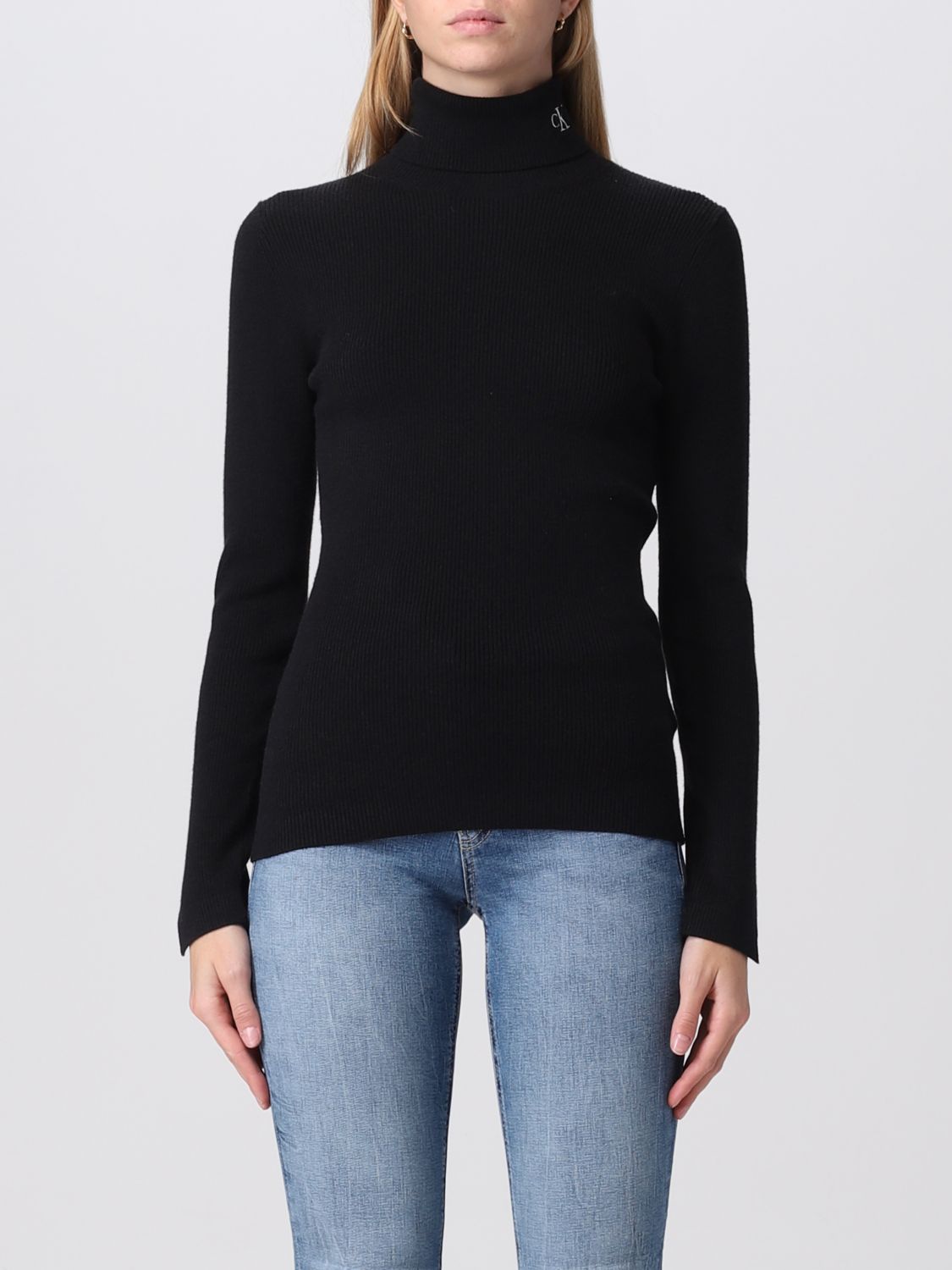 CALVIN KLEIN JEANS: women's sweater - Black | Calvin Klein Jeans sweater  J20J219779 online on 