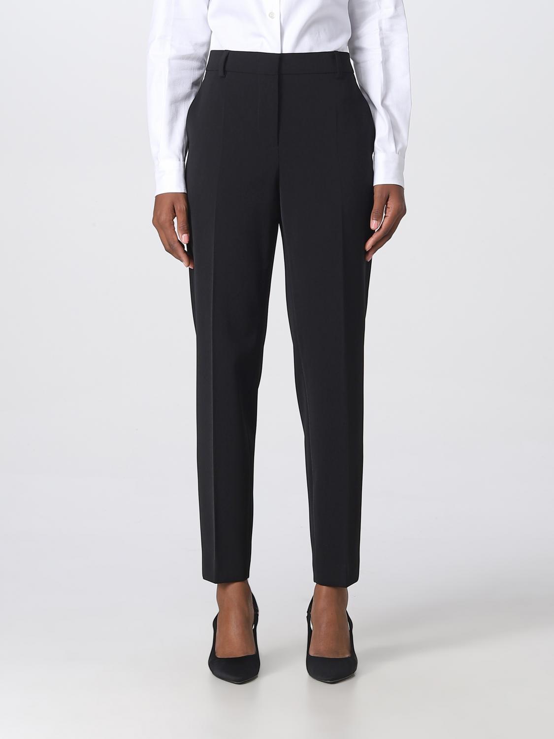 BOUTIQUE MOSCHINO: pants for woman - Black | Boutique Moschino pants ...