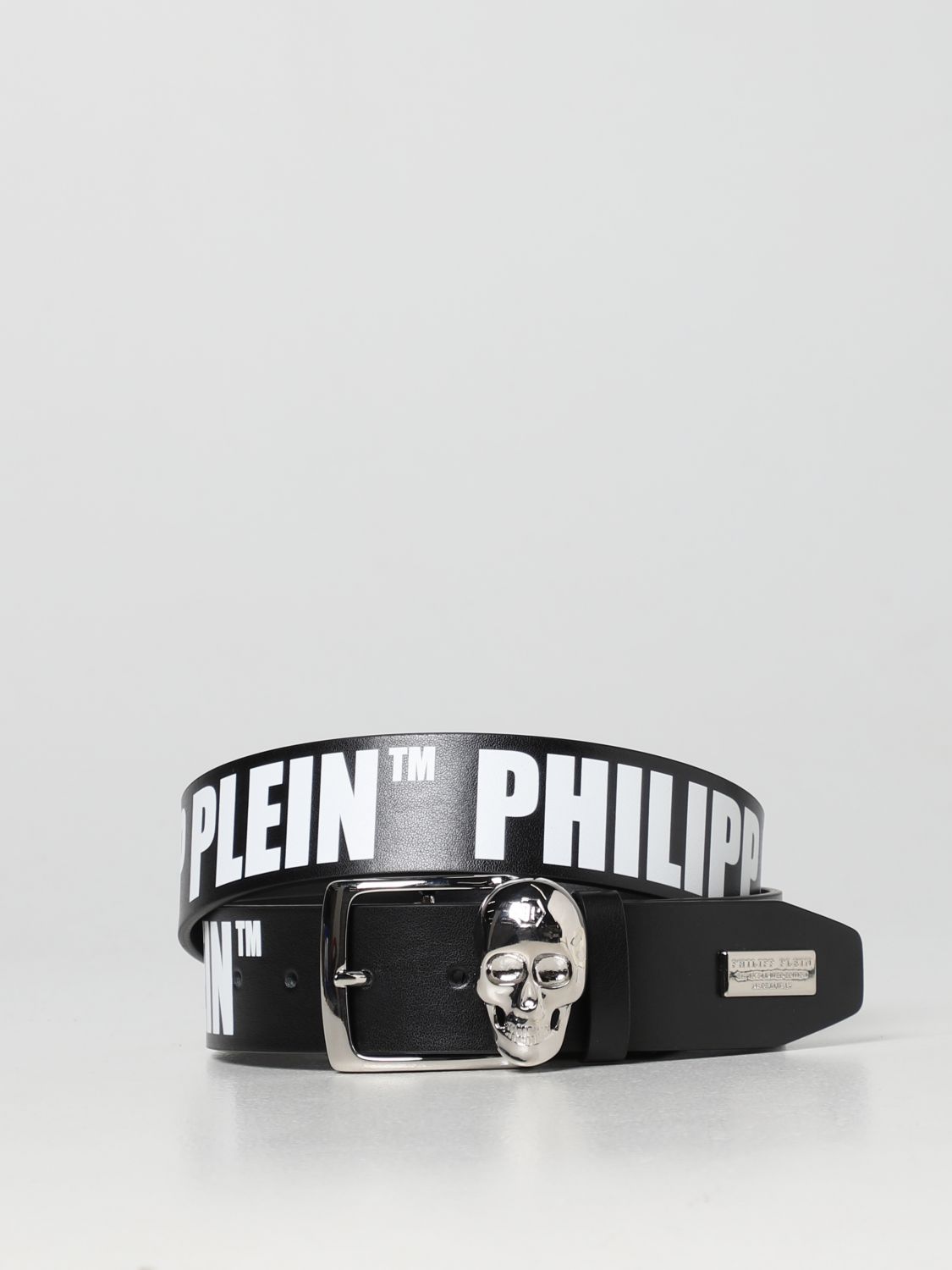 PLEIN: belt for man - Black | Philipp Plein FABAMVA0776PLE010N online GIGLIO.COM