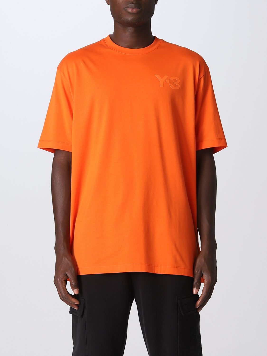 Y-3: t-shirt for man - Orange | Y-3 t-shirt HT2287 online on GIGLIO.COM