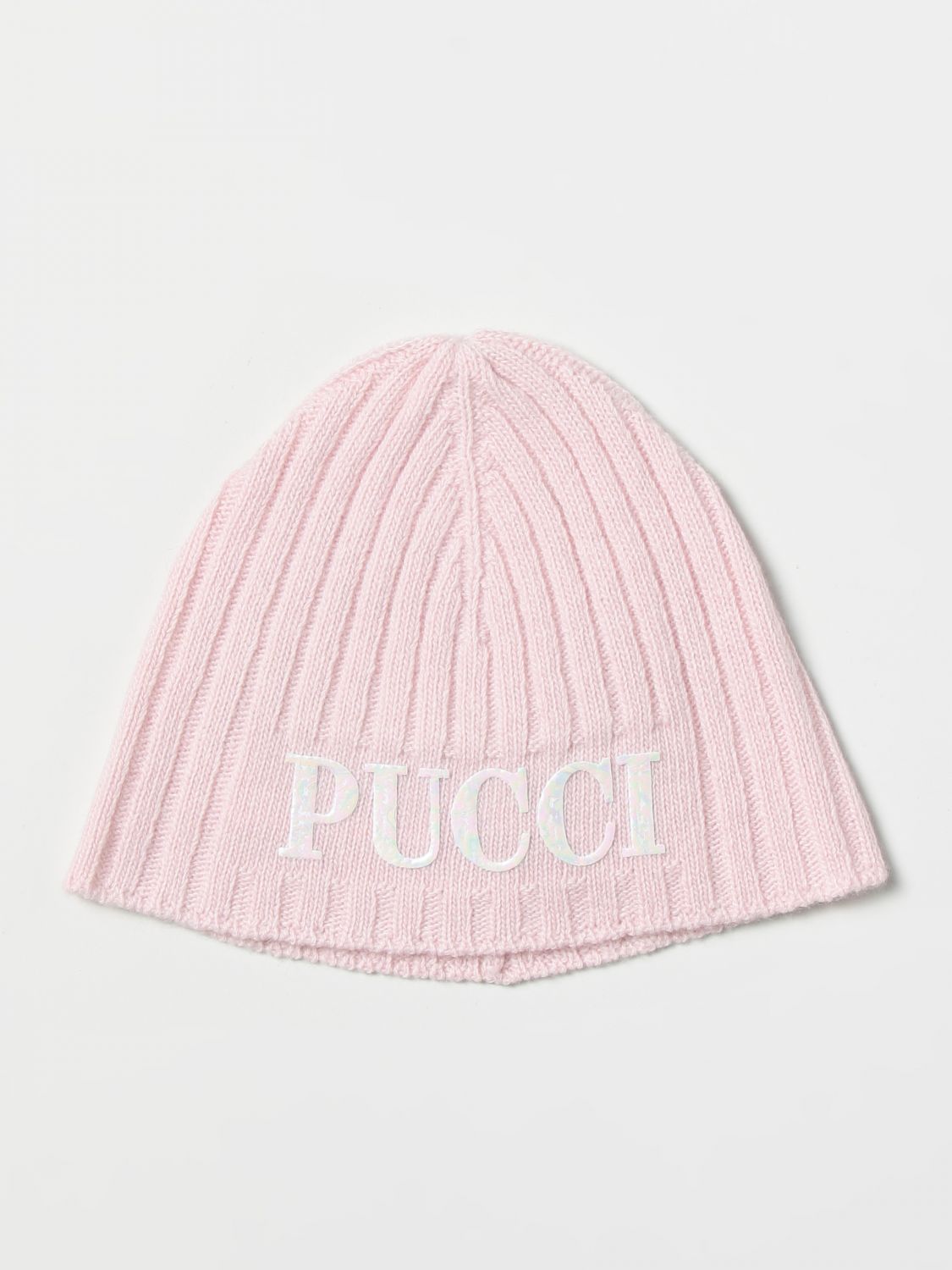 Cappello bimba Emilio Pucci: Cappello Emilio Pucci in viscosa rosa 1