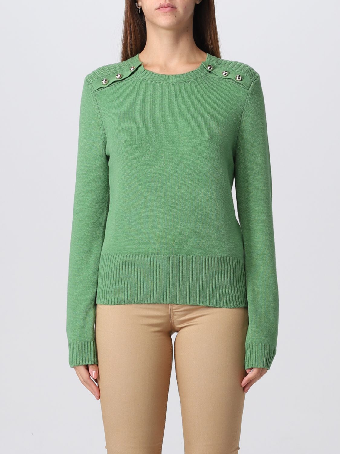 LIU JO: sweater for woman - Green | Liu Jo sweater CF2346MA75L online ...