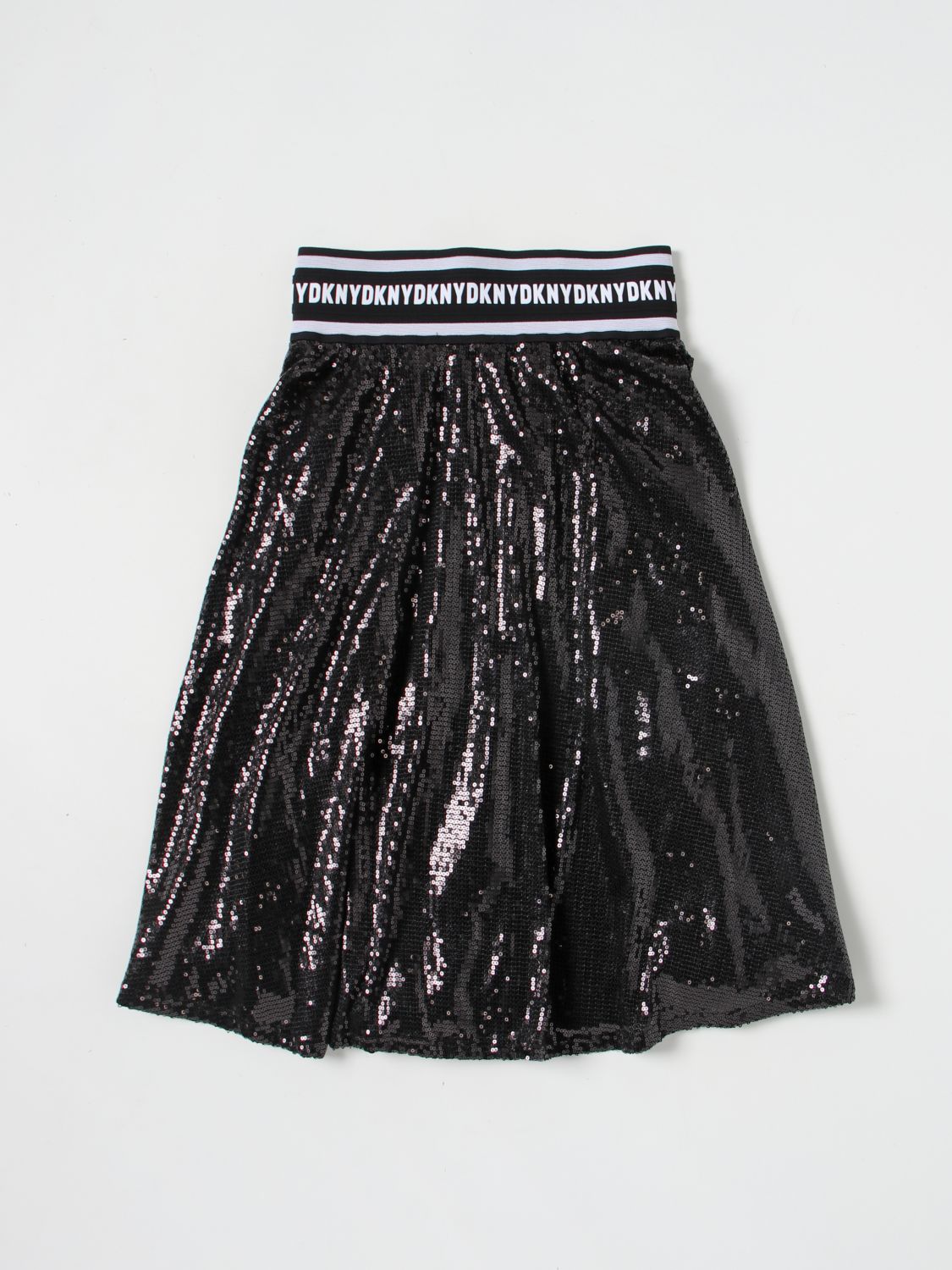DKNY: skirt for girls - Black | Dkny skirt D33596 online on GIGLIO.COM