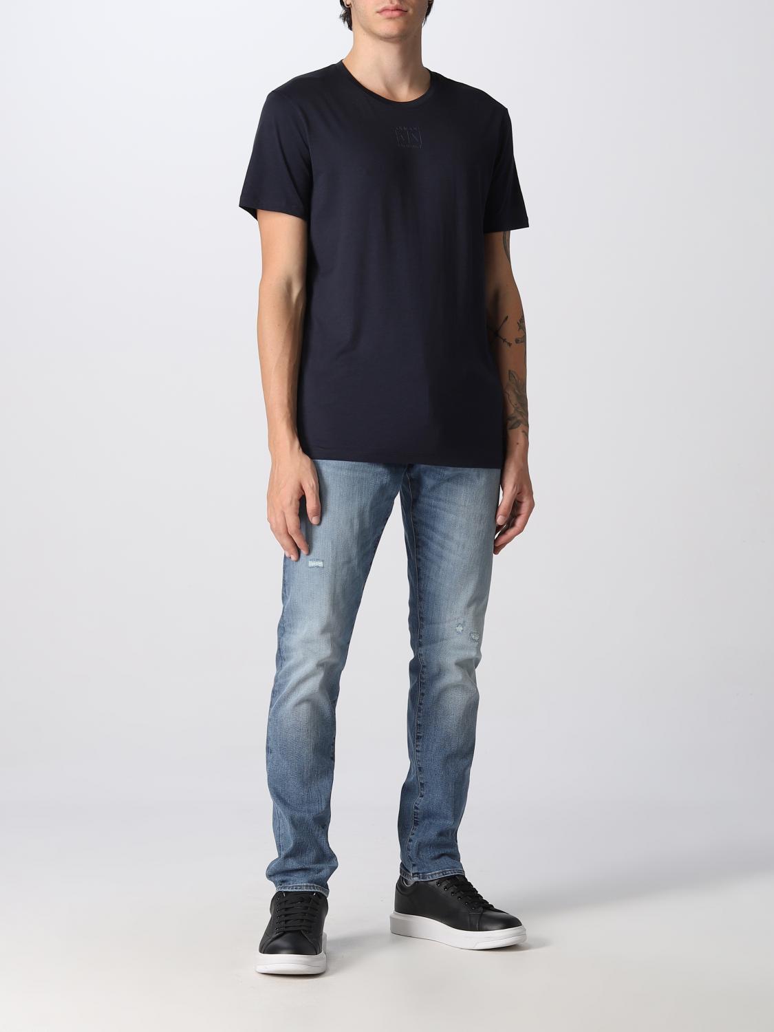 ARMANI EXCHANGE: Herren T-Shirt - Navy | Armani Exchange T-Shirt  6LZTAAZJA5Z online auf 