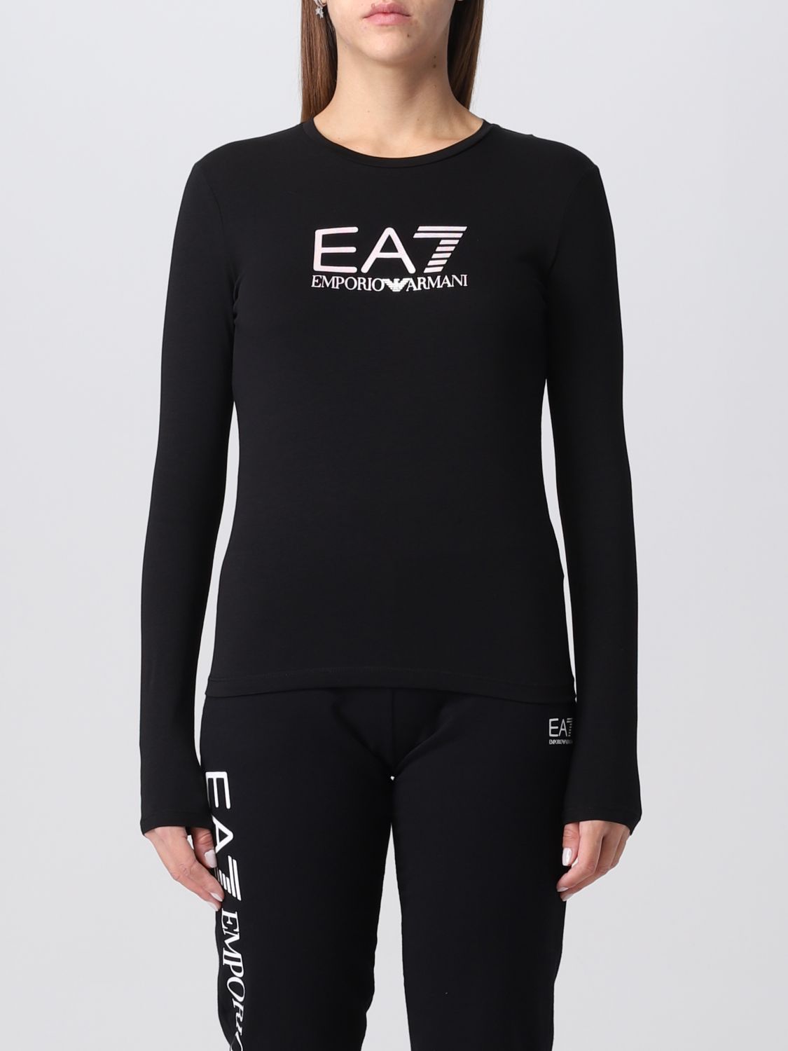 EA7: sweater for woman - Black 1 | Ea7 sweater 6LTT07TJFKZ online on ...