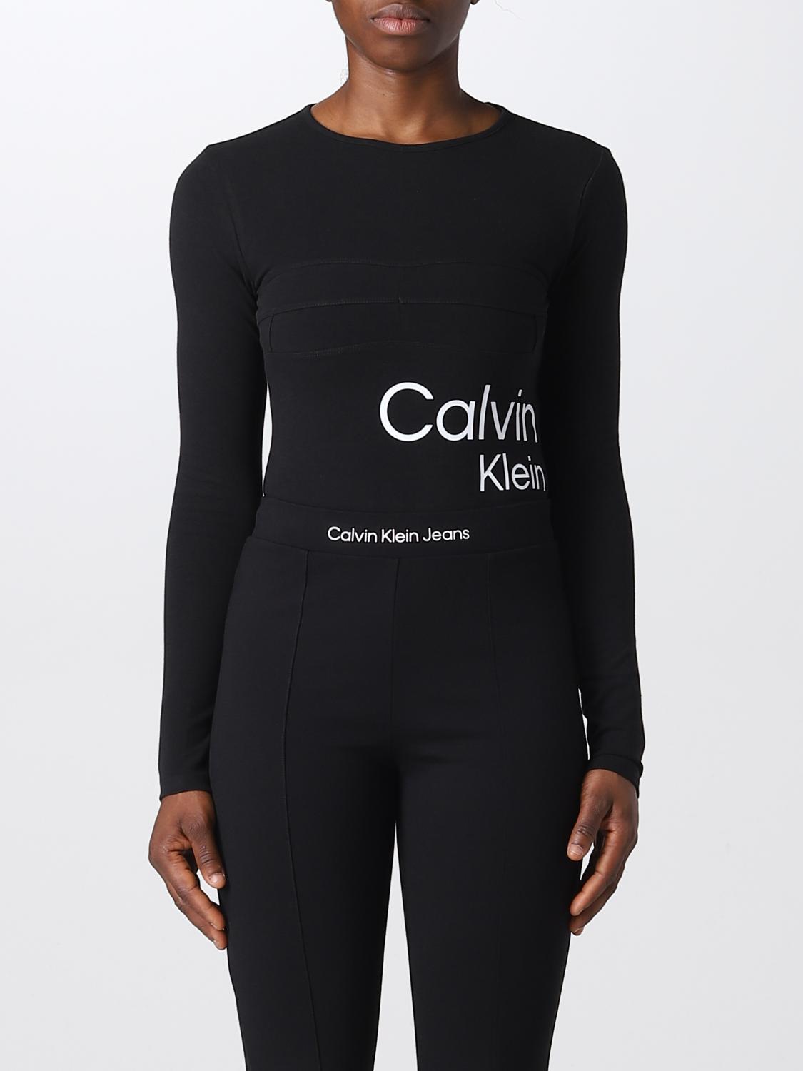 CALVIN KLEIN JEANS Women s Bodysuit Black Calvin Klein Jeans Dress 