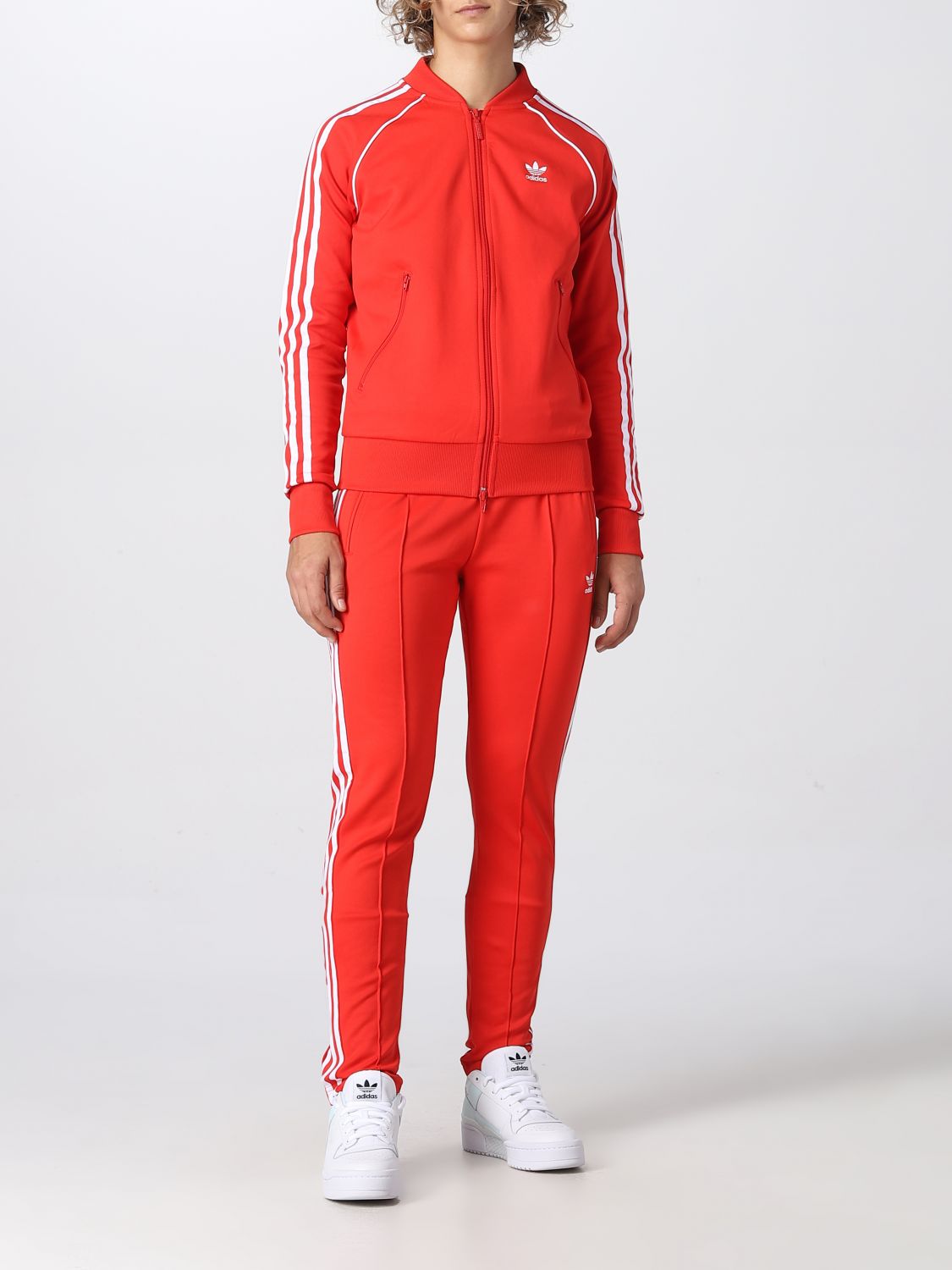 ADIDAS ORIGINALS: trousers for women - Red | Adidas Originals trousers ...