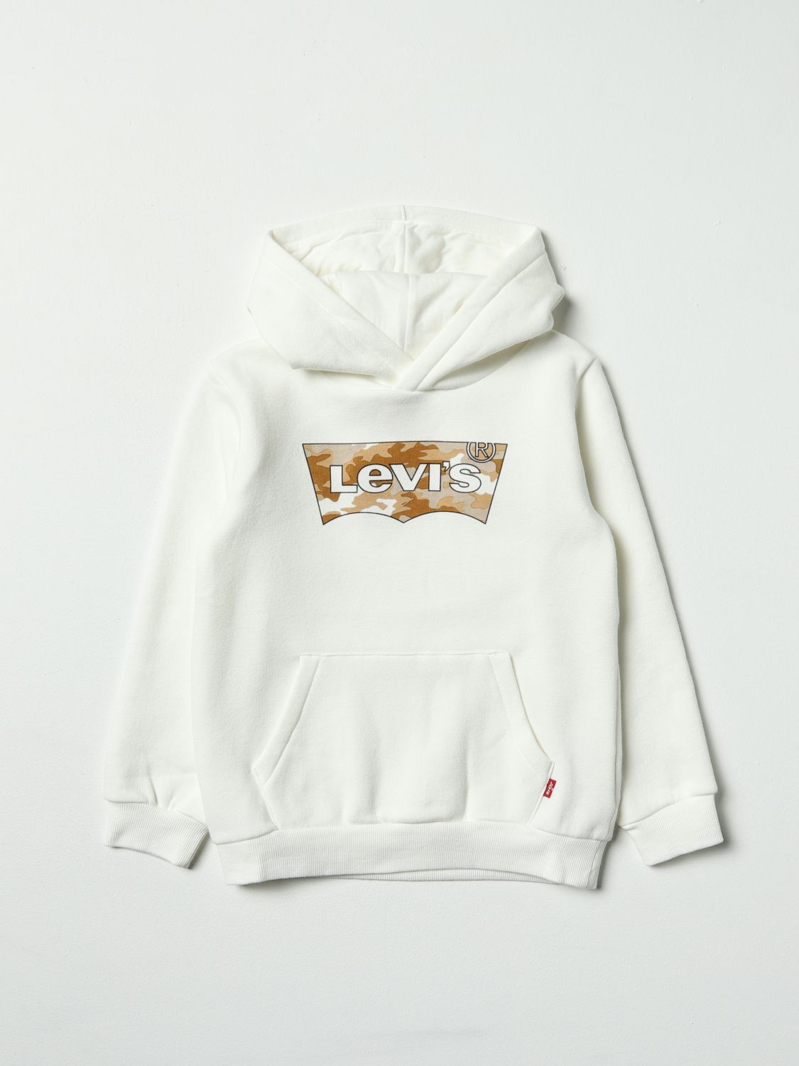 LEVI'S: sweater for boys - White | Levi's sweater 8EE577 online on ...