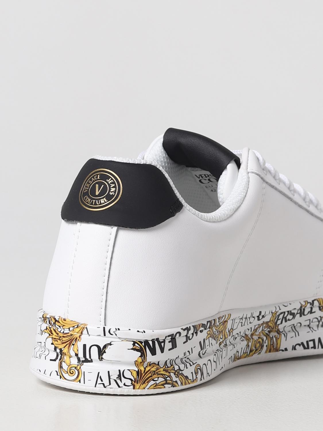 VERSACE JEANS COUTURE trainers for men White Versace Jeans Couture