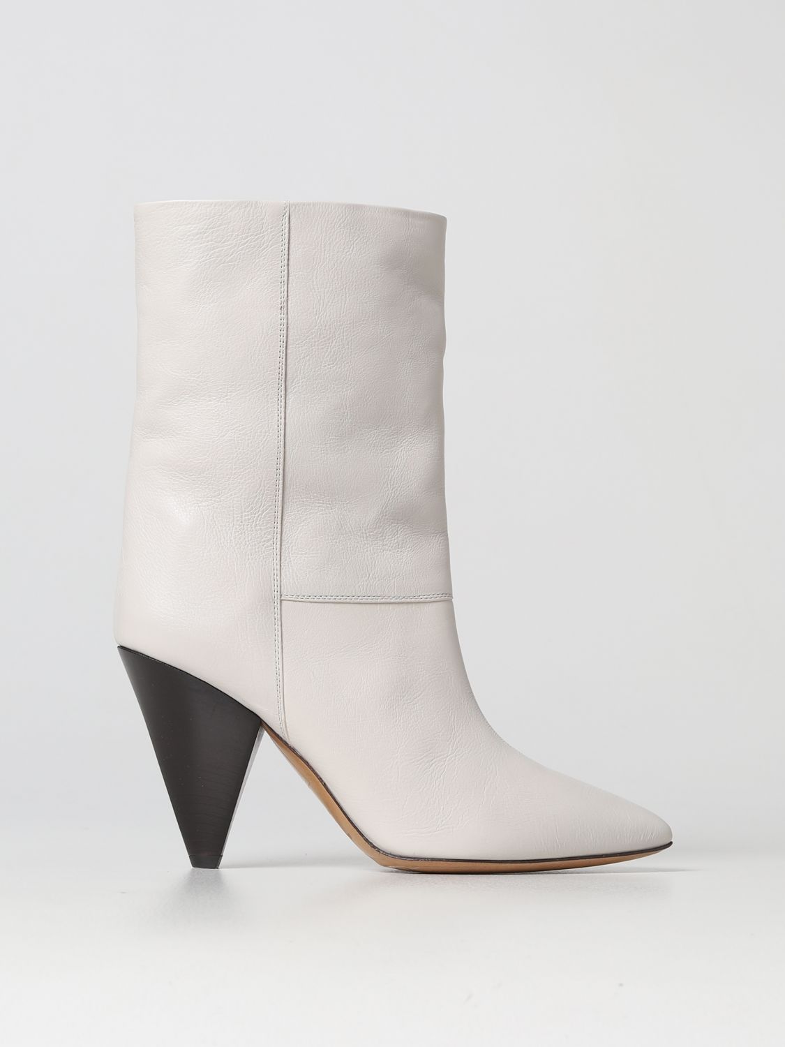 ISABEL MARANT: flat ankle boots for woman - White | Isabel Marant flat ...