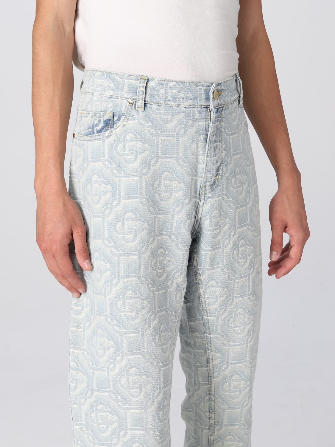 lezer Golven Verbetering CASABLANCA: jeans for man - Denim | Casablanca jeans MF22TR00202 online on  GIGLIO.COM