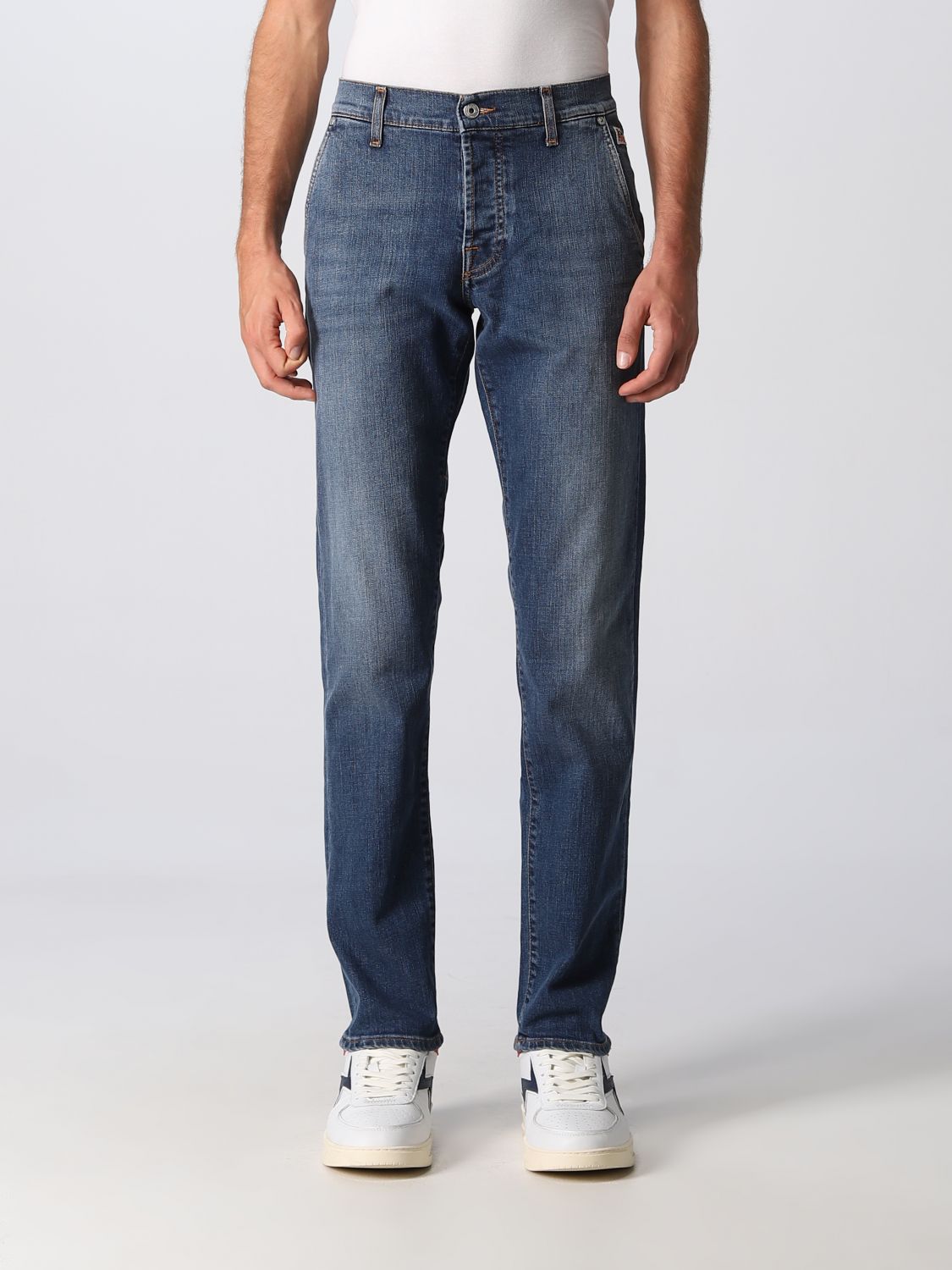 ROY ROGERS: jeans for man - Blue | Roy Rogers jeans RRU006D0210028 ...