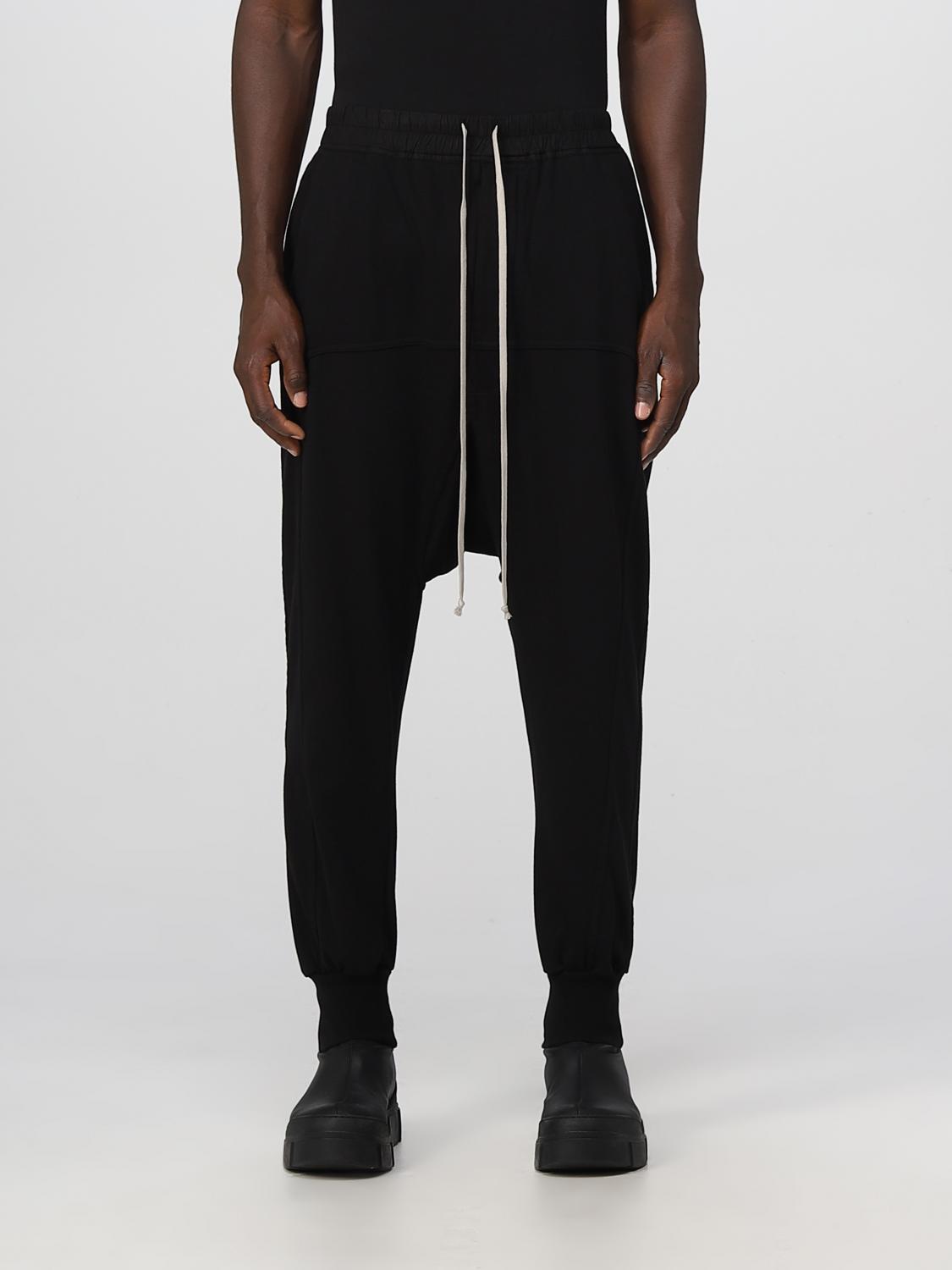 Rick Owens Drkshdw Cargo Trousers With Elastic Waistband And Utility Pockets In Black