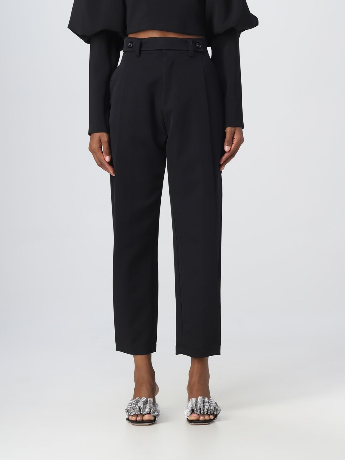 TPN: pants for woman - Black | Tpn pants COLUMBUS2 online at GIGLIO.COM