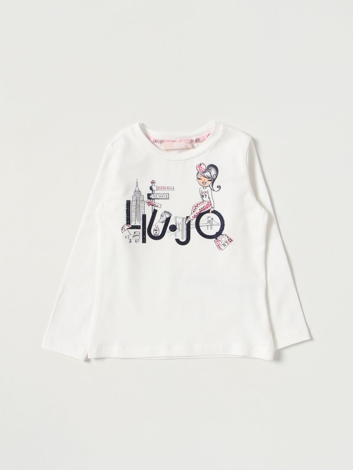 LIU JO: Camisetas para niña, Blanco | Liu Jo KF2090J0088 en línea en